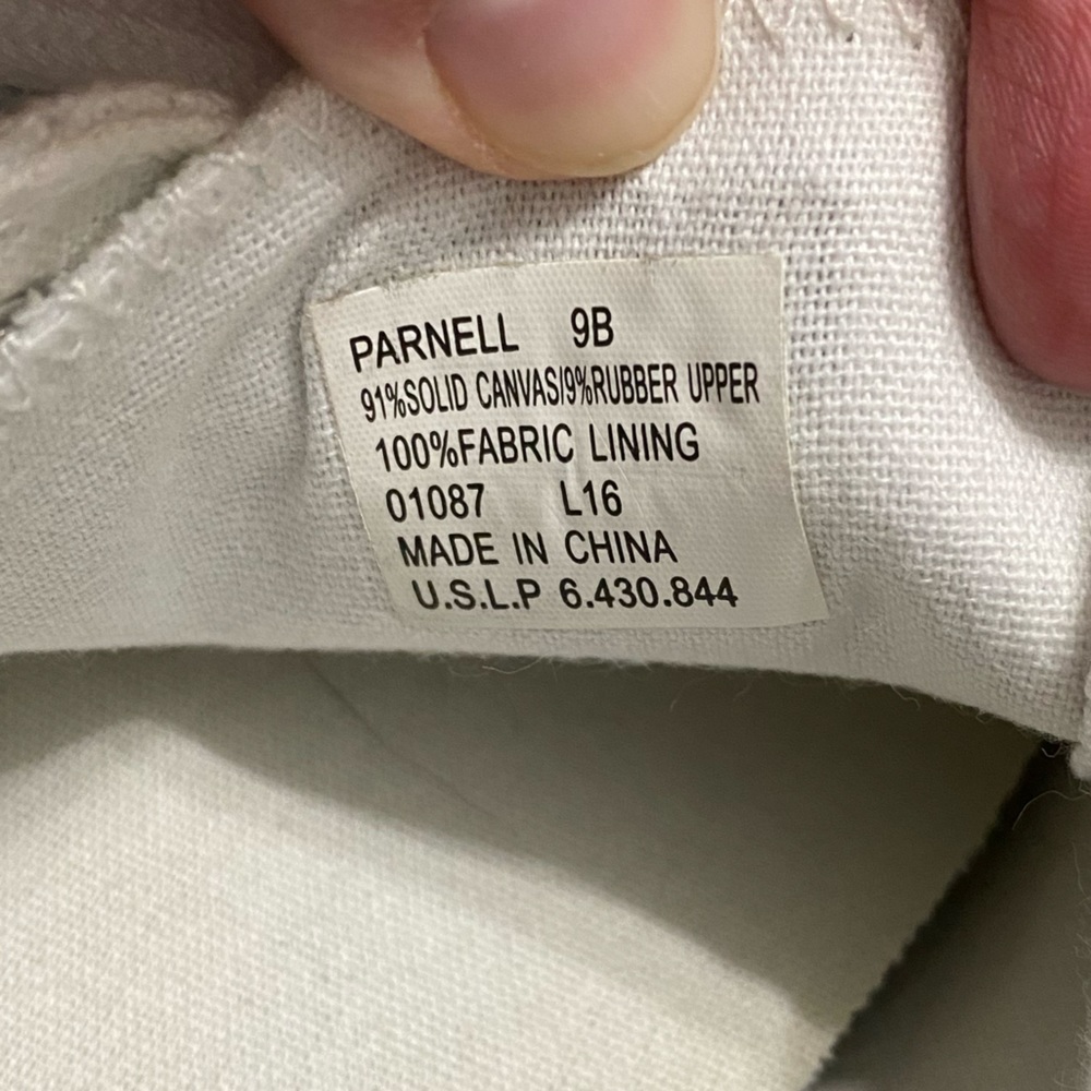 Polo Ralph Lauren white shoes with blue logo, women’s size 9